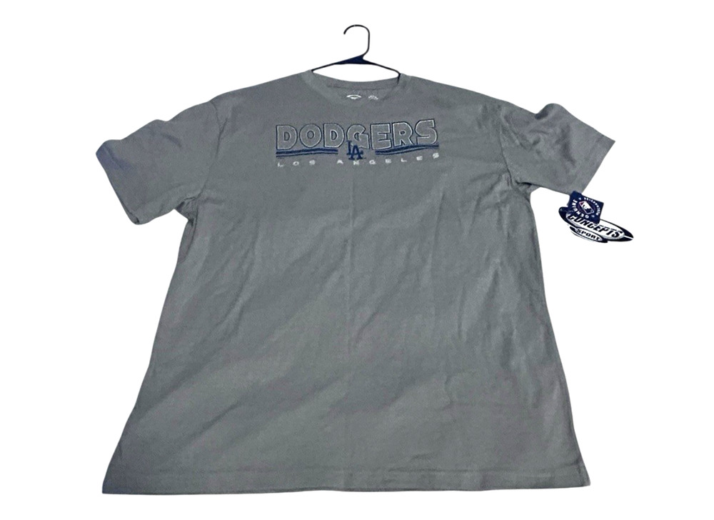 Concepts Sport Genuine Merchandise LA Dodgers Tee Gray Men’s XL Cotton & Poly